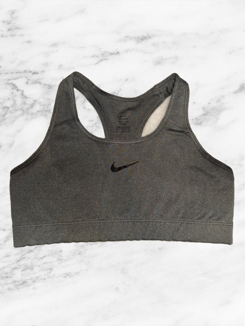 Nike Women's Dark Gray Racerback Sports Bra
